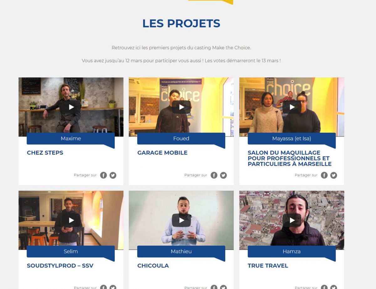 Les premières vidéos sont en ligne!